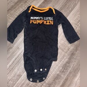 Carter's Black and Orange Pumpkin Bodysuit